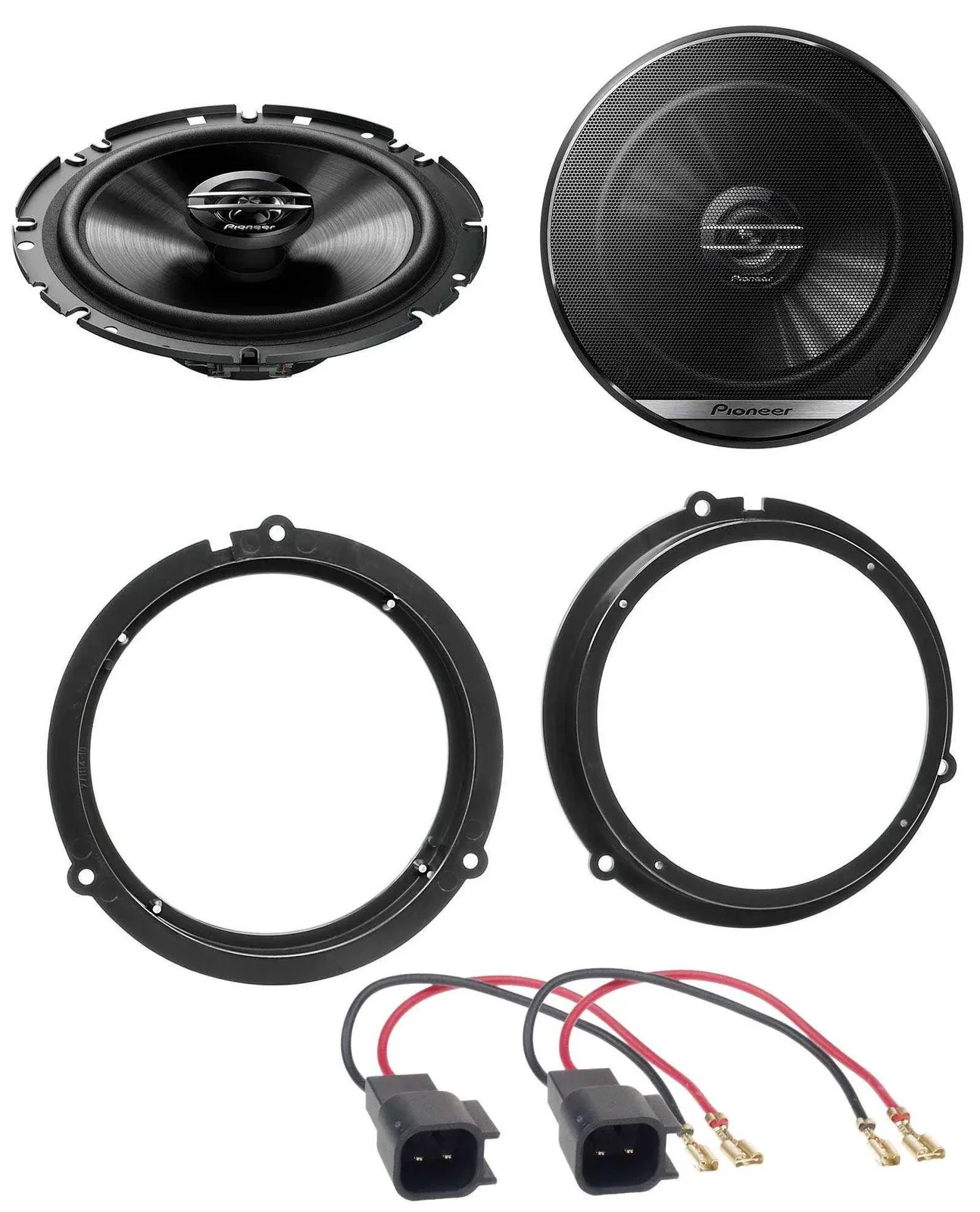 Pioneer 300Watt 2-Wege 16,5cm Lautsprecher für Ford Fiesta Focus Ka Tür Front He