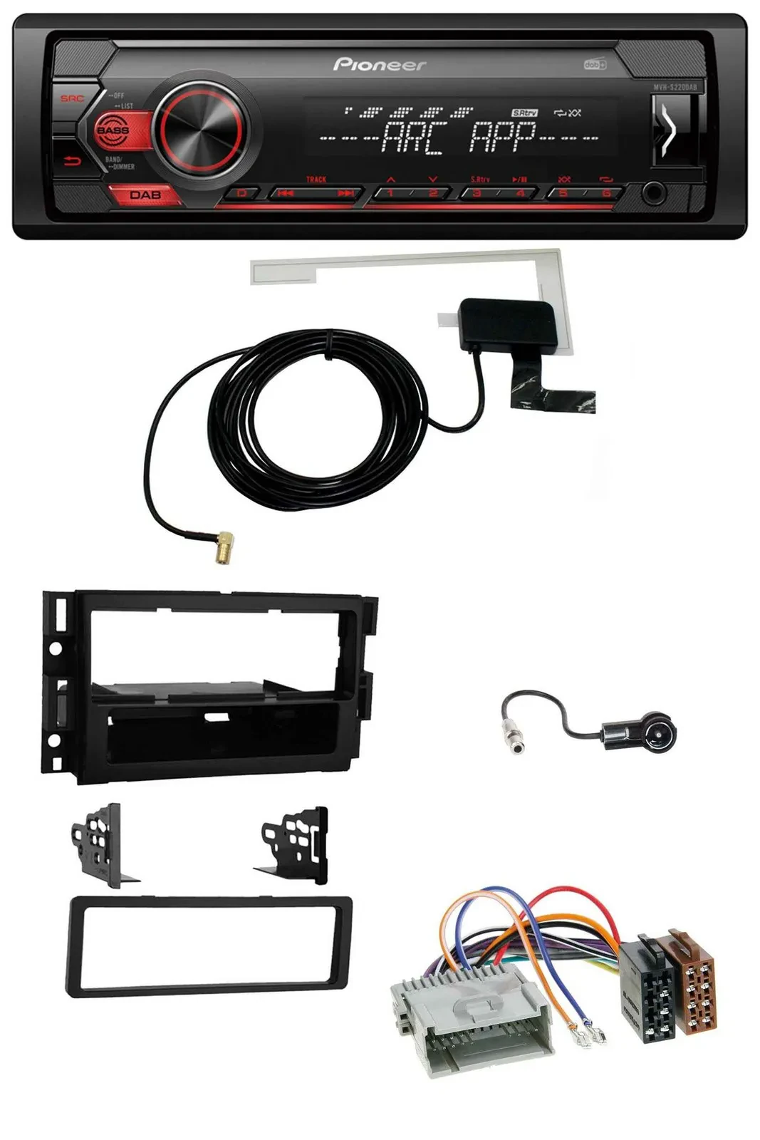 Pioneer 1DIN USB DAB MP3 AUX Autoradio für Buick Enclave 2008-2012 Lucerne 2006-