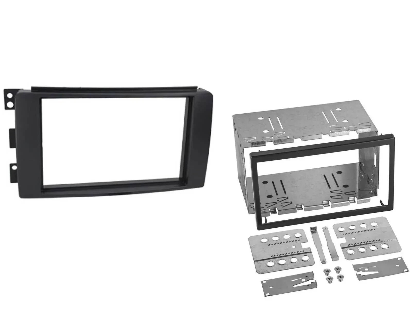 Einbaurahmen Set Doppel DIN Autoradio für Smart Fortwo 2007-2010 ForFour 2004-20