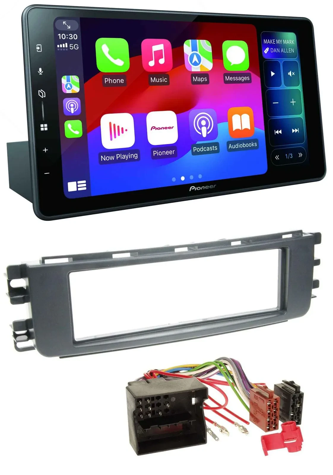 Автомагнитола для Smart ForFour (454, 2004–2006) Pioneer Bluetooth, DAB, MP3, USB