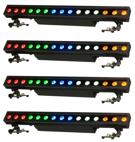 Прибор смены цвета American DJ 15 Hex Bar IP RGBAW+UV LED DMX (4 штуки)