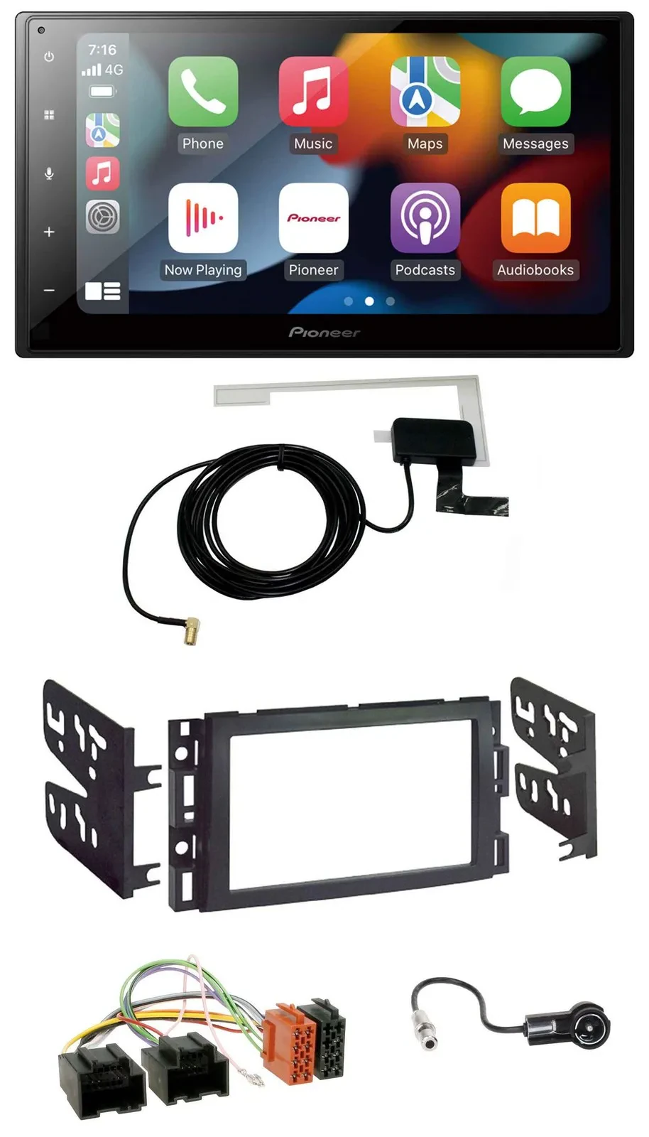 Pioneer MP3 USB Bluetooth DAB 2DIN Autoradio für Chevrolet Equinox Impala Monte