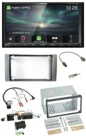 Kenwood Bluetooth USB 2DIN Lenkrad TMC DAB Navigation für Ford Kuga 2008-2012 si
