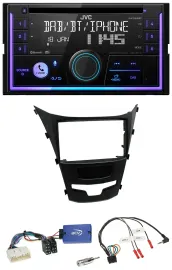 JVC Lenkrad USB 2DIN DAB Bluetooth CD Autoradio für SSangYong Korando ab 13 Tast