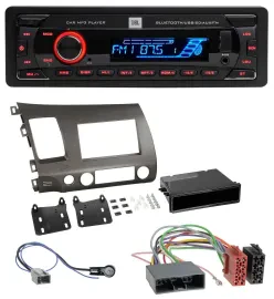 JBL AUX MP3 USB Bluetooth SD Autoradio für Honda Civic Hybrid FD3 06-10 anthrazi