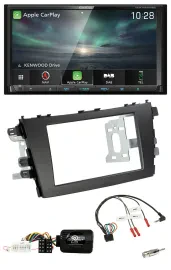 Kenwood Bluetooth USB 2DIN Lenkrad TMC DAB Navigation für Suzuki Celerio LF ab 2