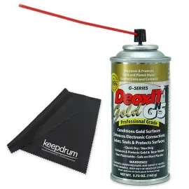 Caig DeoxIT GN5S-6N Gold Kontaktspray mit Mikrofasertuch