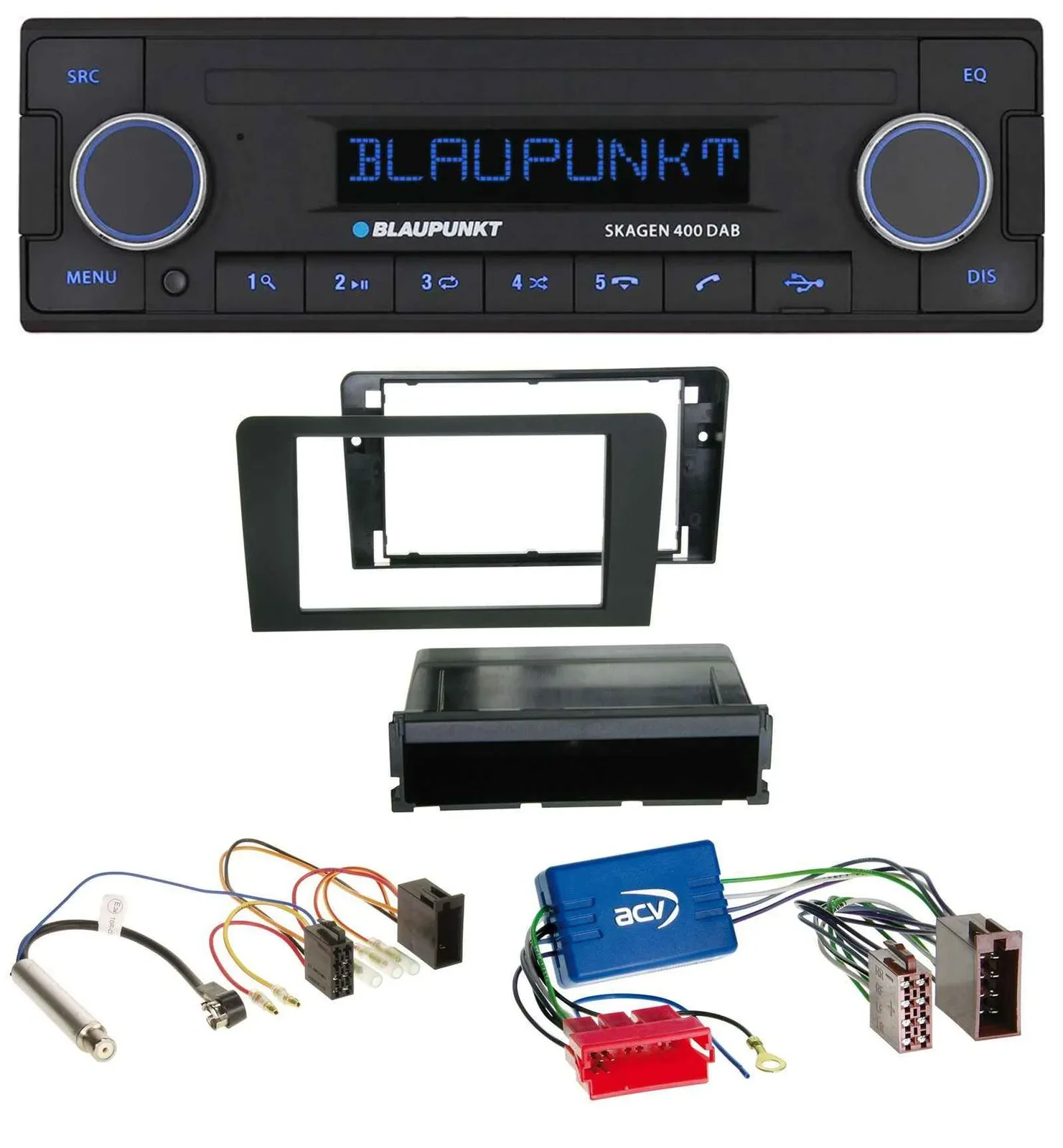 Blaupunkt DAB USB Bluetooth MP3 Autoradio für Audi A3 03-06 8P Symphony Aktivsys