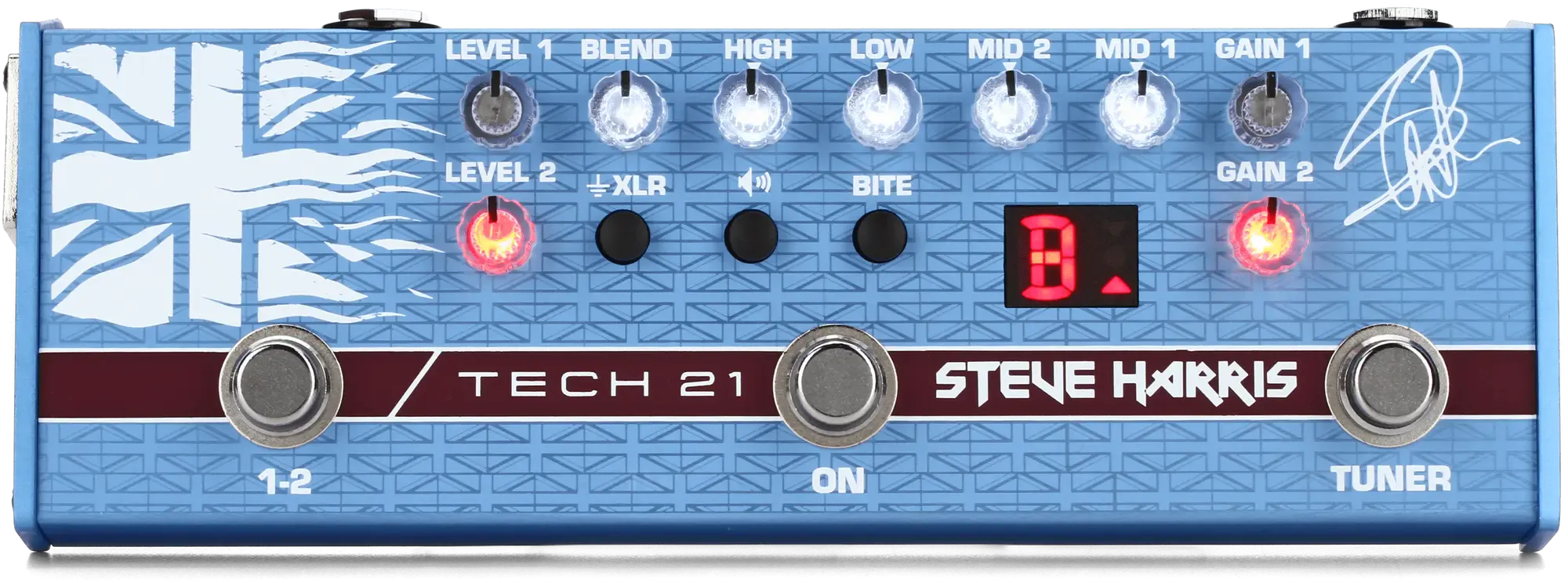 Напольный предусилитель для бас-гитары tech21 SH1 Steve Harris Signature Sansamp
