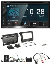 Kenwood DAB TMC USB 2DIN Lenkrad Bluetooth Navigation für Ford Ranger 2AB ab 04/