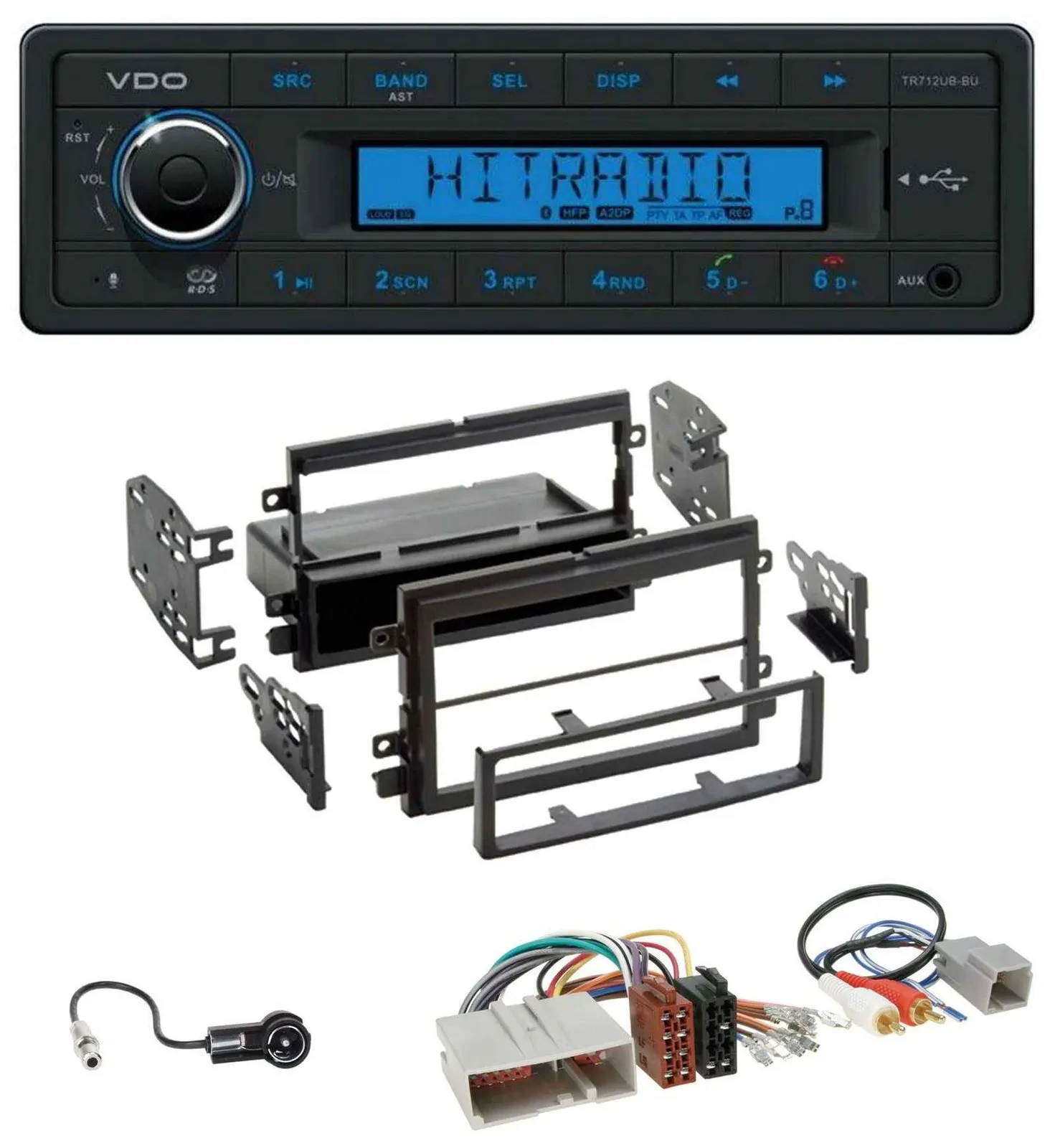 VDO Bluetooth AUX USB MP3 Autoradio für Ford Mustang, F150 (2004-2009)