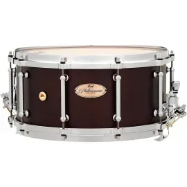 Pearl Philharmonic African Mahogany Snare Drum 14 x 6.5 in Matte Walnut Mahogany