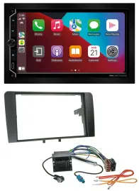 ESX 2DIN DAB USB MP3 Bluetooth Autoradio für Audi A3 03-12 8P Quadlock