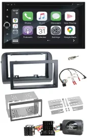 Blaupunkt DAB USB Bluetooth Lenkrad 2DIN TMC Navigation für Fiat Croma 2005-2010
