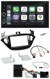 Blaupunkt USB DAB Bluetooth 2DIN TMC Lenkrad Navigation für Opel Adam ab 2013 Co