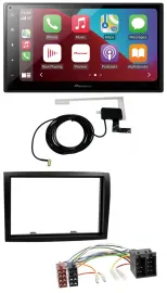Pioneer USB Bluetooth DAB MP3 2DIN Autoradio für Fiat Ducato Citroen Jumper Peug