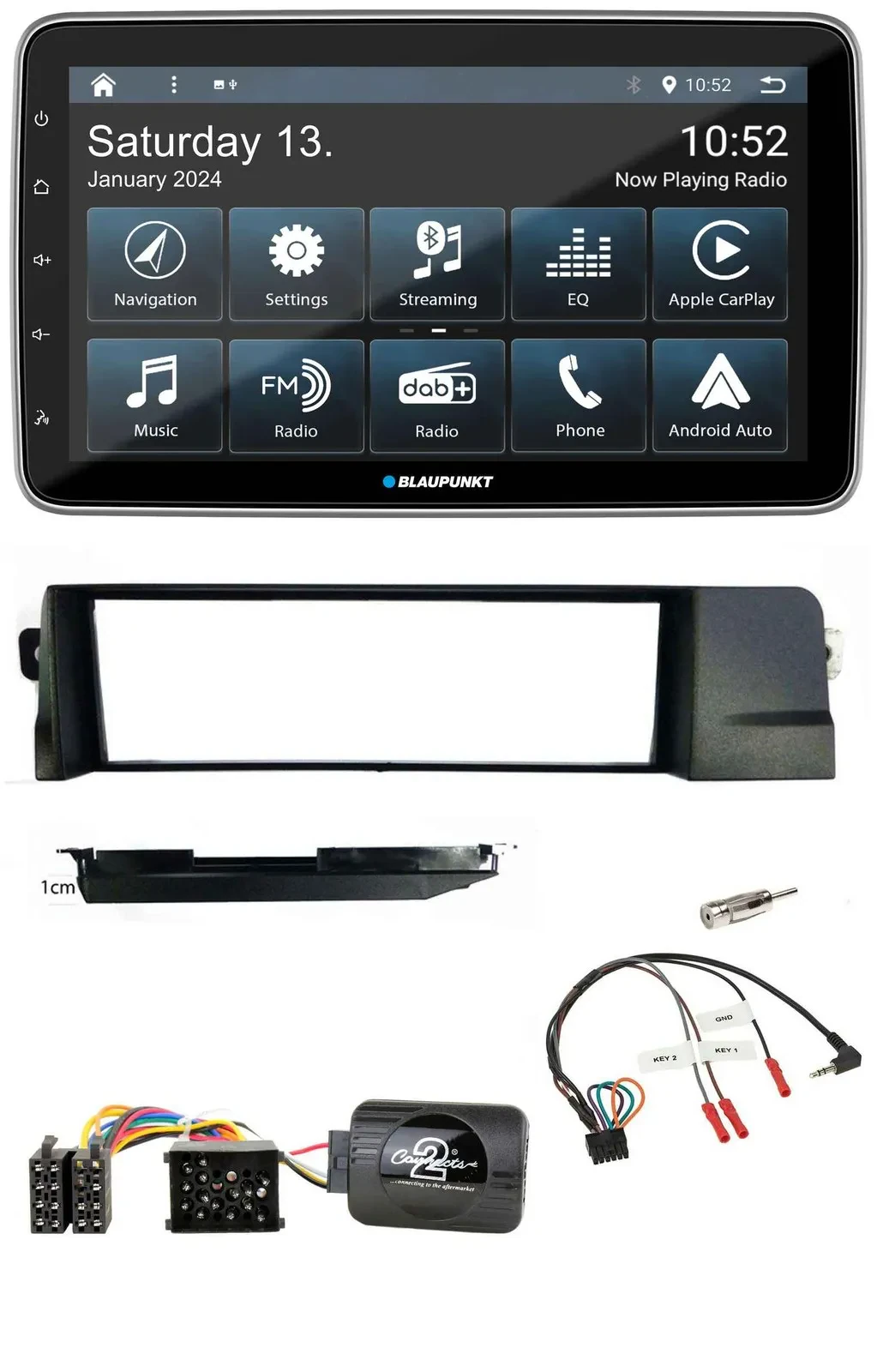 Blaupunkt USB DAB SD Lenkrad Bluetooth Autoradio für BMW 3er E46 98-07 Profi Run