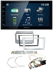 Kenwood 2DIN Bluetooth MP3 USB DAB Autoradio für Opel Astra H Zafira B Corsa D m