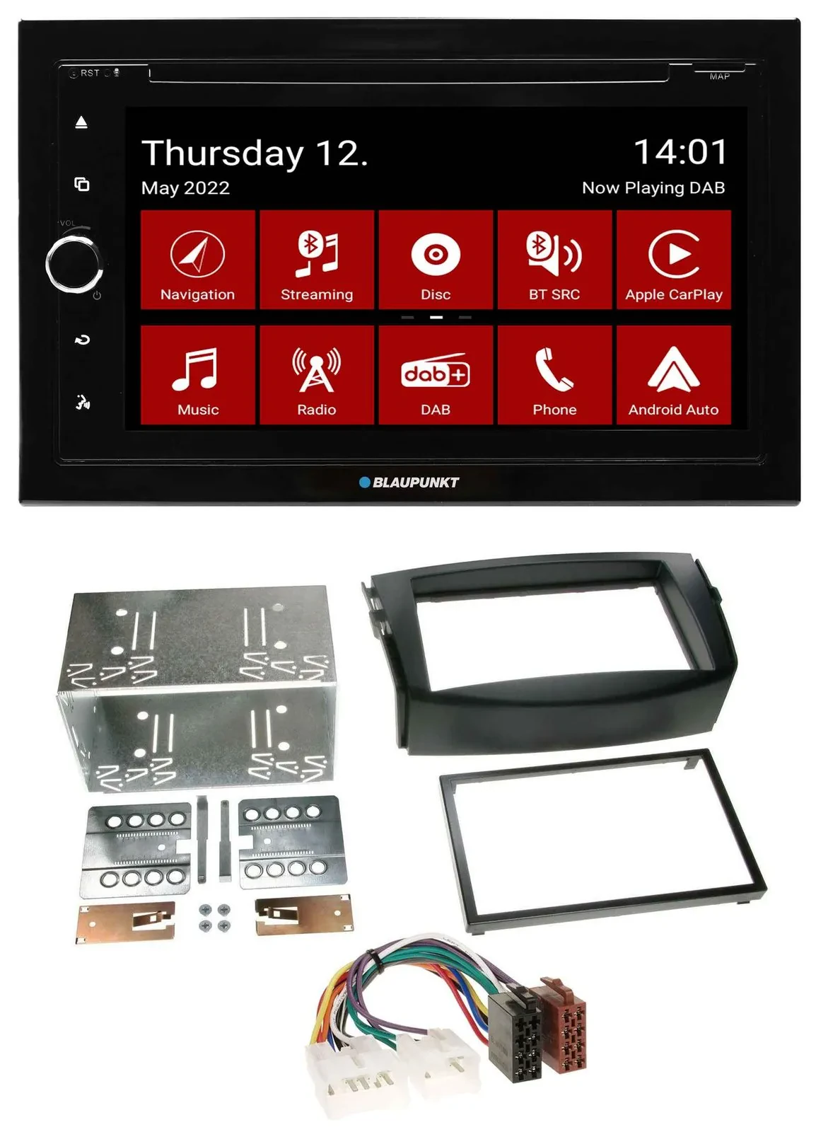 Blaupunkt MP3 DVD Bluetooth DAB 2DIN USB Autoradio für Toyota RAV 4 (2006-2013)