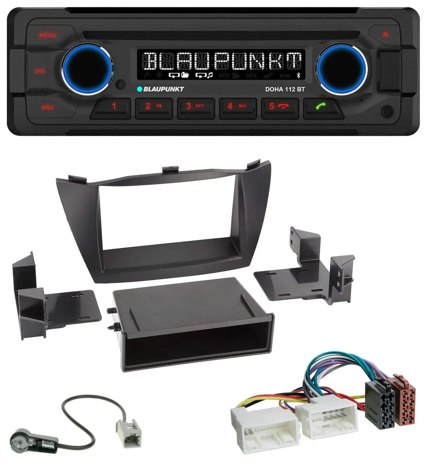 Blaupunkt AUX MP3 CD Bluetooth USB Autoradio für Hyundai ix35 (LM, 2010-2013)