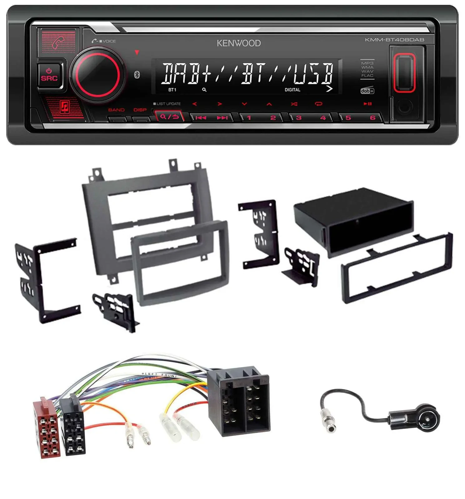 Kenwood MP3 Bluetooth USB DAB Autoradio für Cadillac CTS 2003-2006 SRX 2004-2005