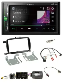 Pioneer 2DIN Lenkrad DAB USB Bluetooth Autoradio für 500 X ab 2016 Facelift Pian