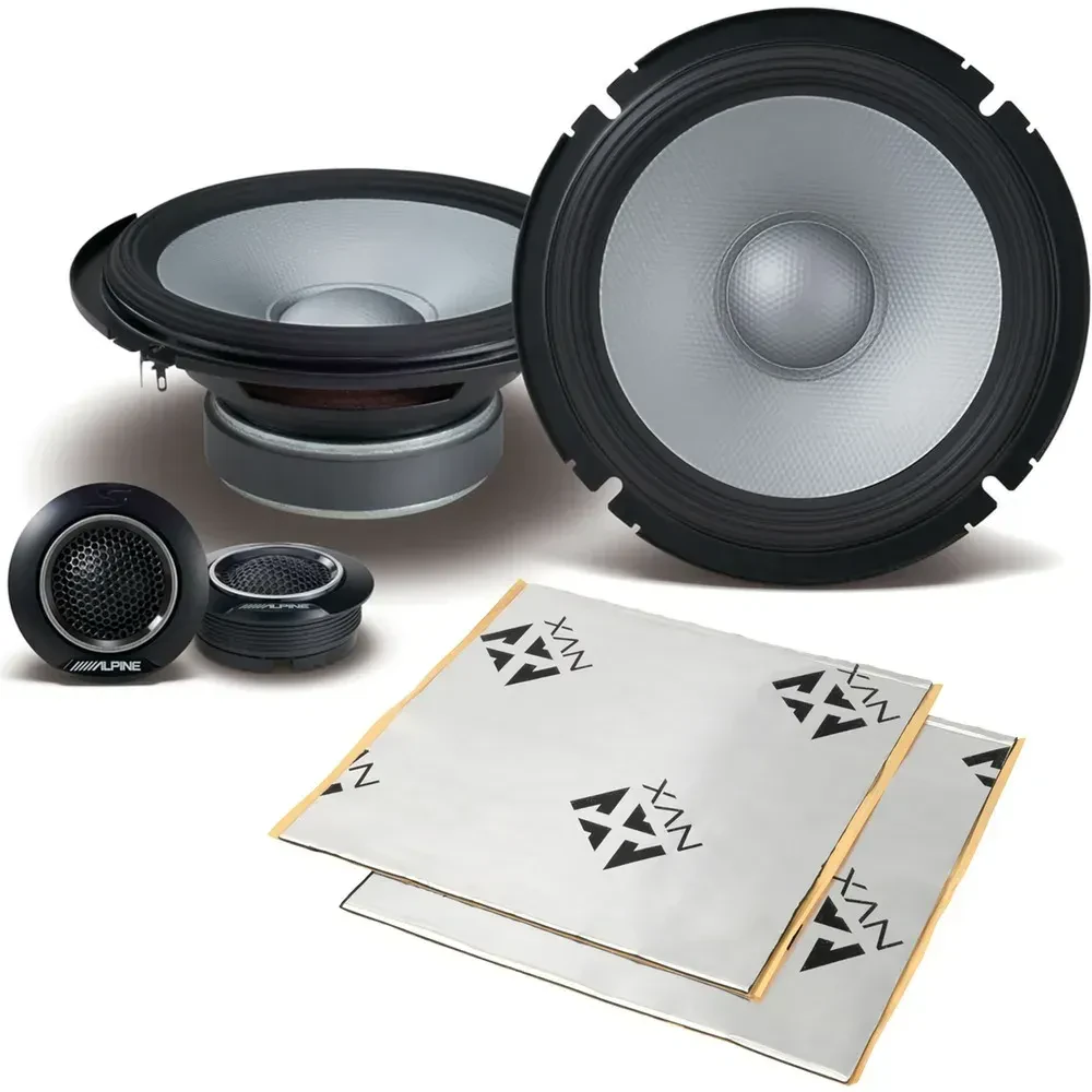 Динамик для автомобиля Alpine S2-S65C 160W RMS 6.5" (набор) с шумоизоляцией