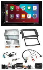 Автомагнитола ESX 2DIN DAB USB Bluetooth для Mercedes A-/B-Класс W169/T245 с поддержкой управления на руле