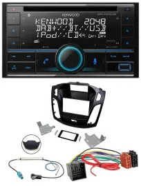 Kenwood CD 2DIN DAB USB MP3 Bluetooth Autoradio für Ford Focus ab 2018 schwarz