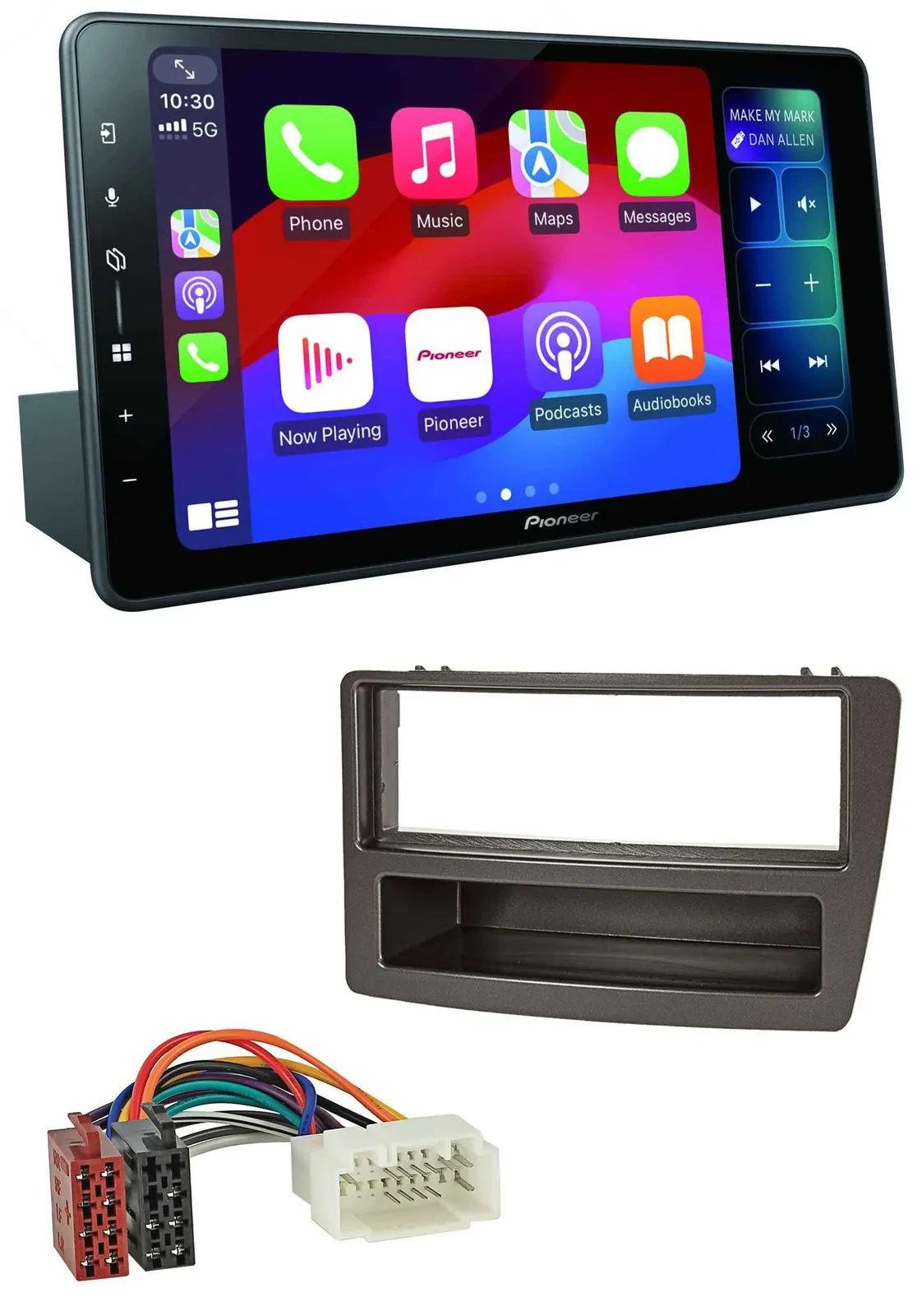 Автомагнитола для Honda Civic 2004–2006 (автоматический климат-контроль) Pioneer Bluetooth, DAB, MP3, USB, черный