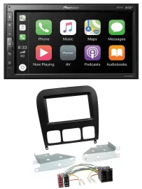 Pioneer USB MP3 DAB 2DIN Bluetooth Autoradio für Mercedes S-Klasse 1998-2005 sch