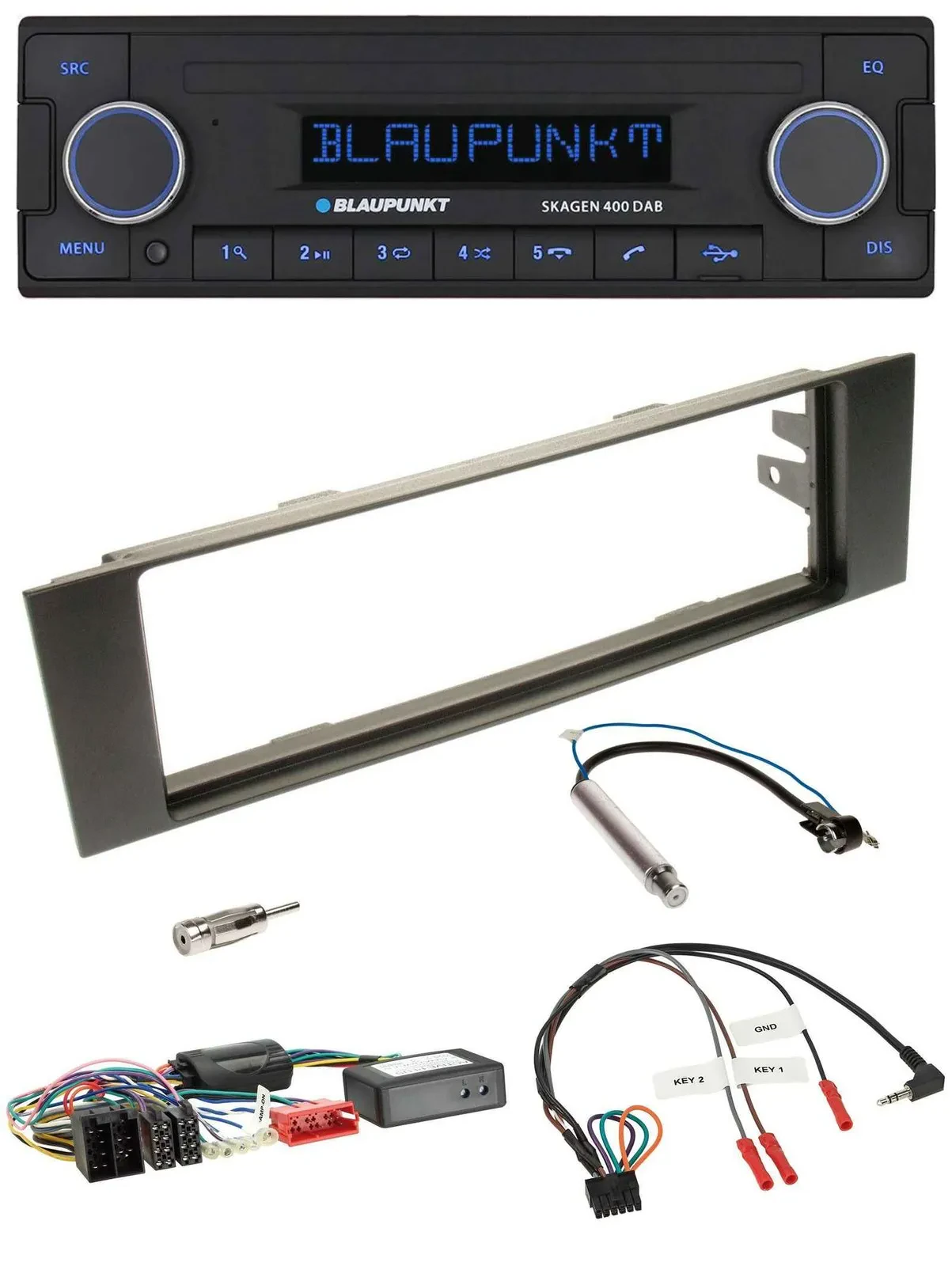 Blaupunkt DAB USB Bluetooth Lenkrad Autoradio für Audi A3 03-06 Teilsystemadapte