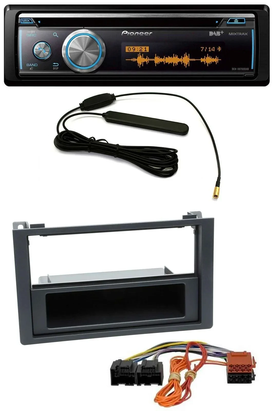 Автомагнитола для Saab 9-3 (с 2006) Pioneer CD/USB/Bluetooth/DAB/MP3