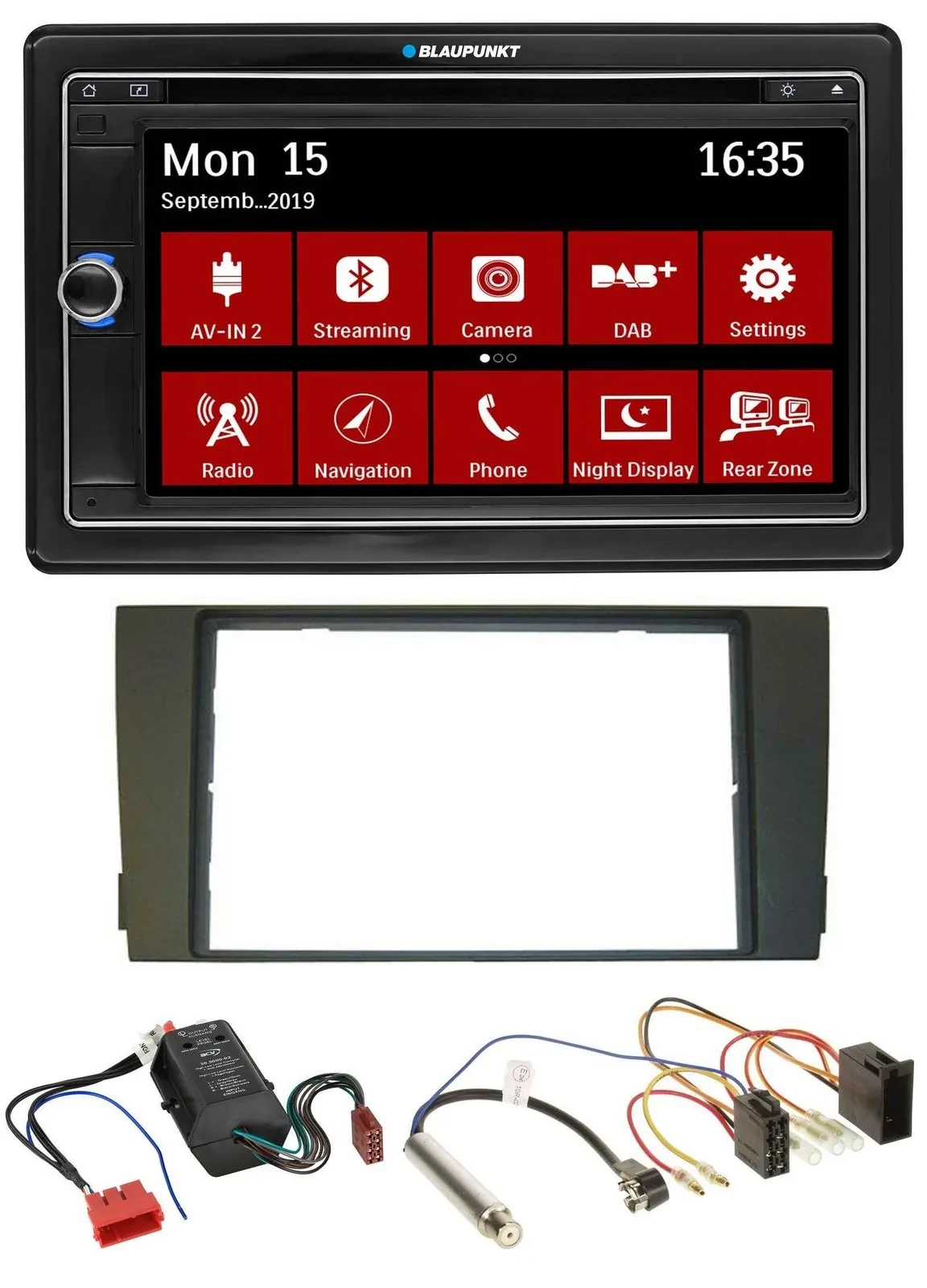 Blaupunkt Bluetooth DAB 2DIN USB DVD MP3 Autoradio für Audi A6 01-05 C5 Bose Akt