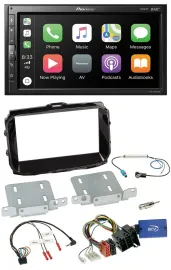 Pioneer USB Lenkrad DAB 2DIN Bluetooth Autoradio für Alfa Giulietta ISO 2013-202