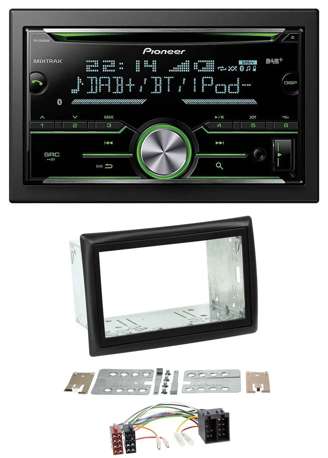 Pioneer Bluetooth MP3 DAB 2DIN USB CD Autoradio für Renault Megane 2002-2008