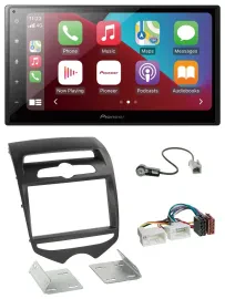 Автомагнитола для Hyundai ix20 (с 2010, ручной климат-контроль) Pioneer 2DIN, USB, MP3, DAB, Bluetooth