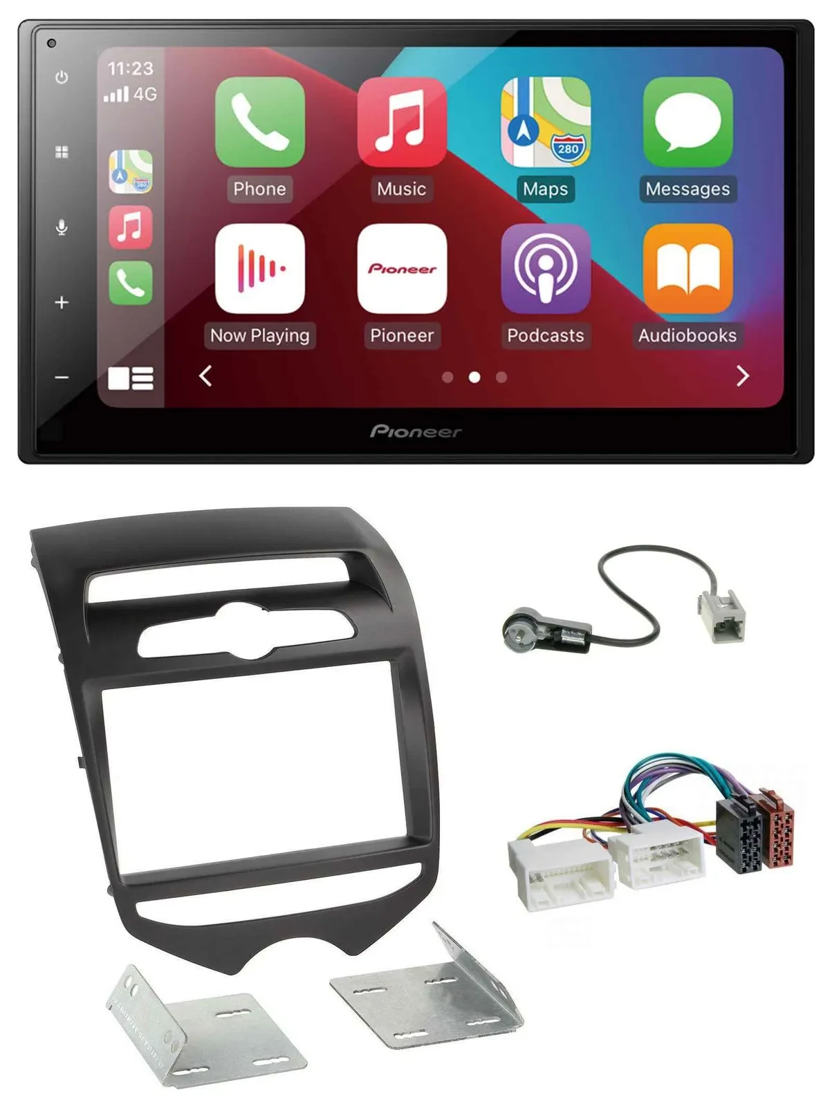 Автомагнитола для Hyundai ix20 (с 2010, ручной климат-контроль) Pioneer 2DIN, USB, MP3, DAB, Bluetooth