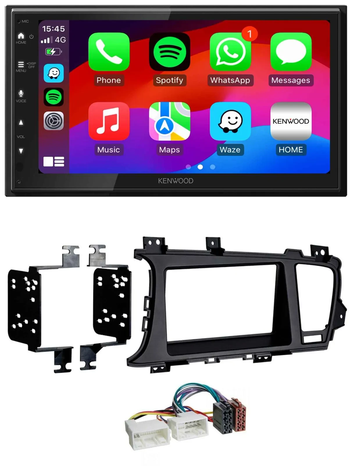 Kenwood MP3 USB DAB 2DIN Bluetooth Autoradio für Kia Optima (ab 2012)