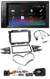 Pioneer DAB Lenkrad 2DIN Bluetooth USB Autoradio für Honda HR-V RU ab 2015 schwa