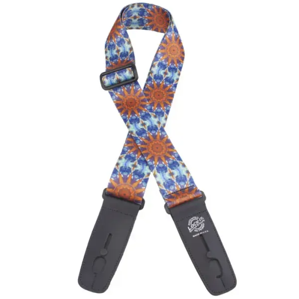 Ремень для гитары Lock-It Straps LIS-110-S70 Poly Plush Series Psychedelic Sunburst