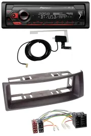 Автомагнитола Pioneer DAB, USB, MP3, Bluetooth для Renault Megane/Scenic до 2003, чёрная