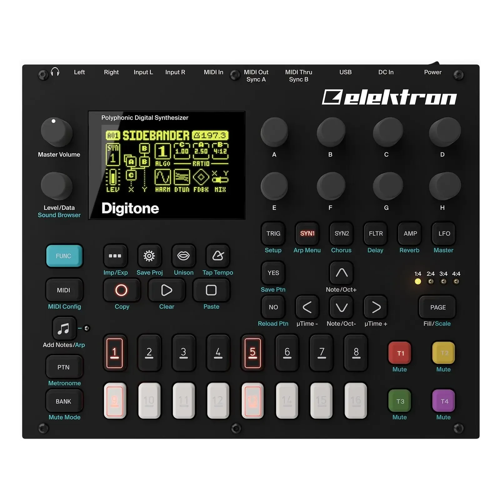 Аналоговый студийный синтезатор Elektron Digitone 8