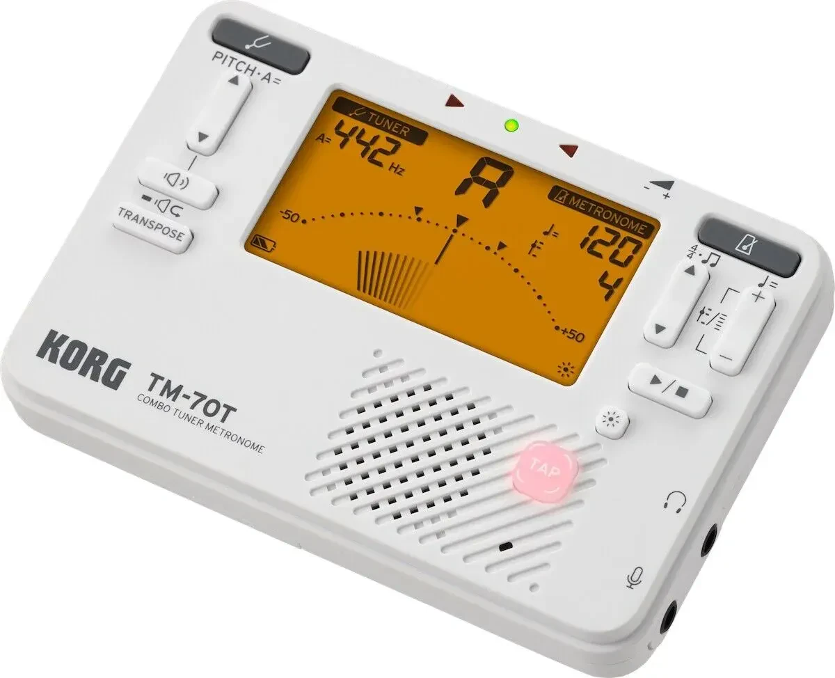 Тюнер компактный KORG TM-70T White