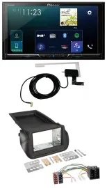 Pioneer 2DIN DAB USB MP3 Bluetooth Autoradio für Citroen Nemo Fiat Fiorino Peuge