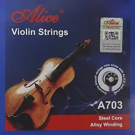 Струны для скрипки Alice A703 3/4 Steel Aluminium Nickel