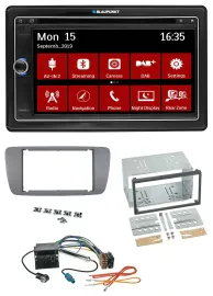 Blaupunkt Bluetooth DAB 2DIN USB DVD MP3 Autoradio für Seat Ibiza ab 08 conemara