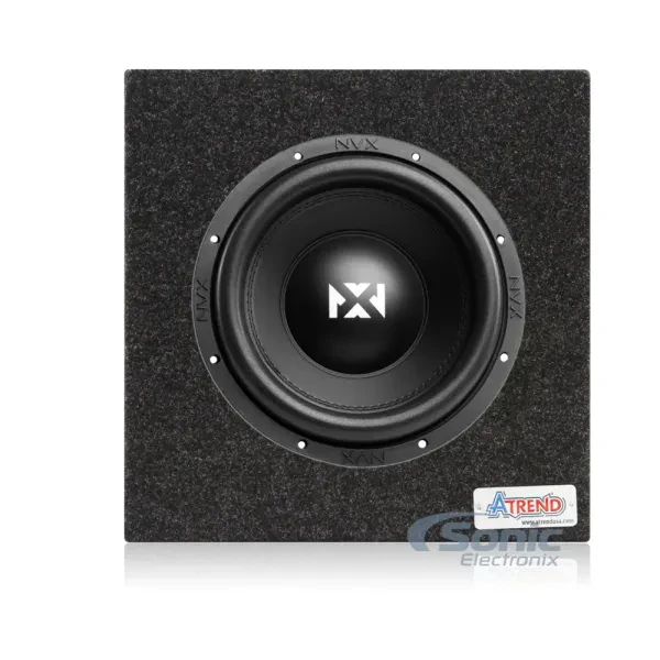 NVX VSW104 V3 600W RMS 10" Subwoofer with Enclosure (10SQL)