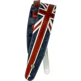 Ремень для гитары D'Addario Planet Waves Premium, Union Jack Red/White