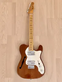 Электрогитара полуакустическая Fender Telecaster Thinline Semi-Hollow HH Mahogany w/case USA 1973